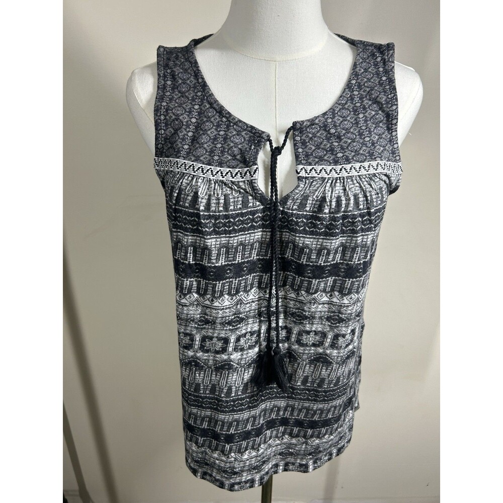 Lucky Brand Womens Pullover Top Small Sleeveless Multicolor $49.50 NEW 174
